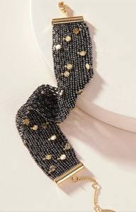 Anthropologie Waterfall Beaded Mesh Bracelet